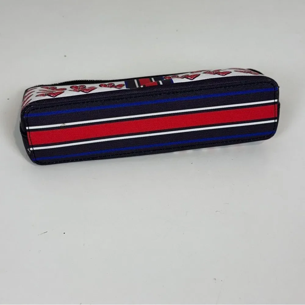 Brighton Life is Beautiful Striped Heart Cosmetics Pouch